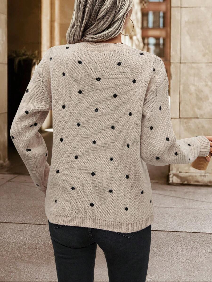 Nuvio™ Polka Dot Pattern Sweater