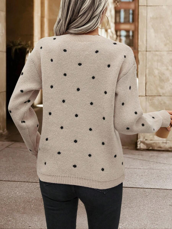 Nuvio™ Polka Dot Pattern Sweater