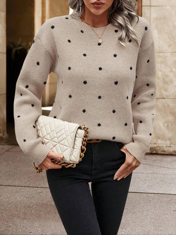 Nuvio™ Polka Dot Pattern Sweater