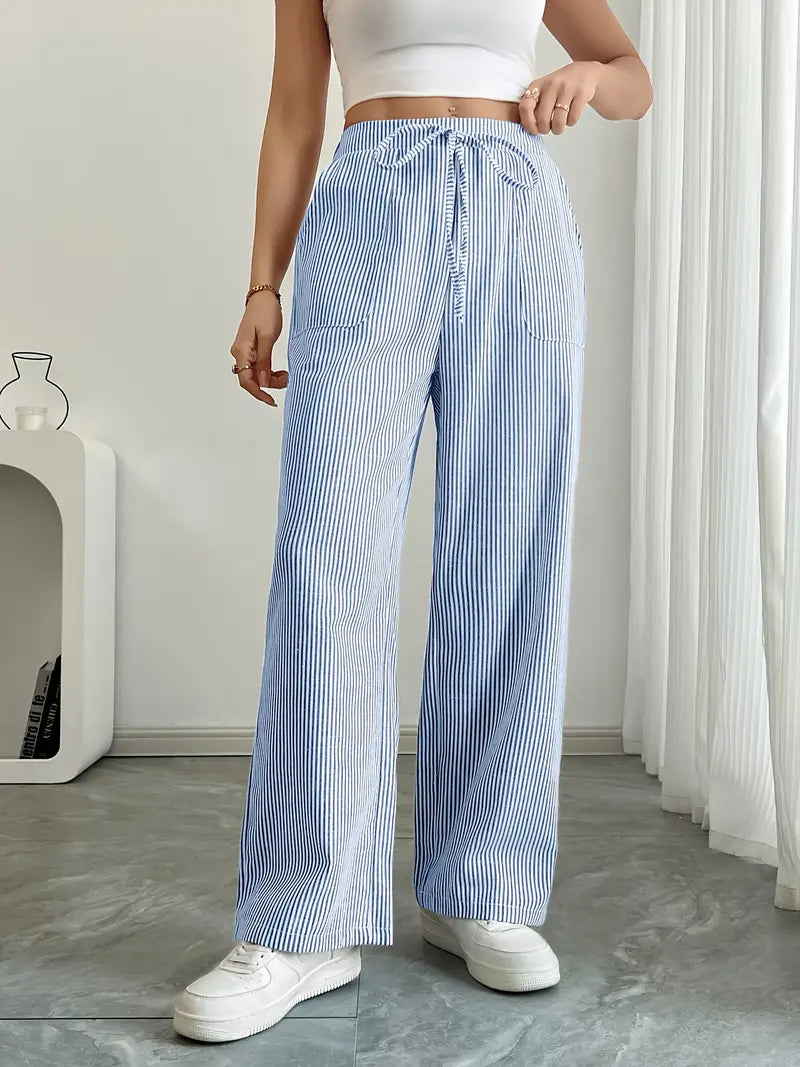 Nuvio™ Elegant Striped Pant With Pockets