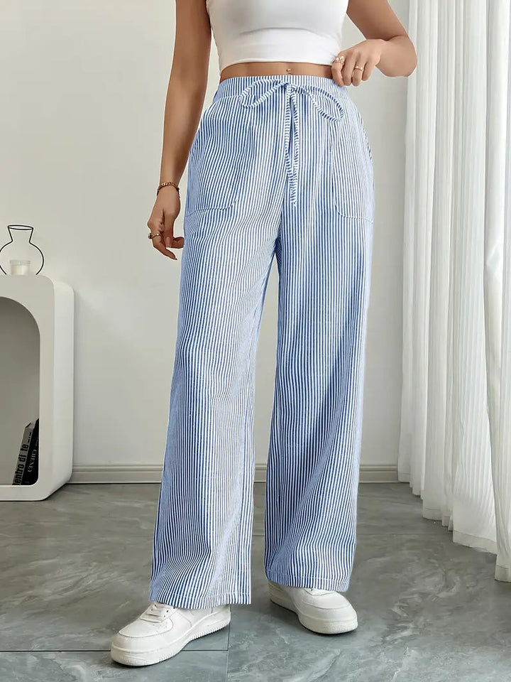 Nuvio™ Elegant Striped Pant With Pockets