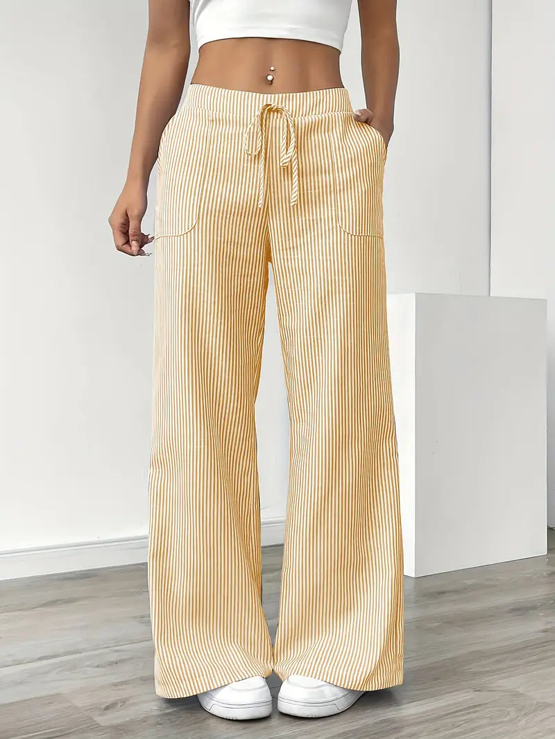 Nuvio™ Elegant Striped Pant With Pockets