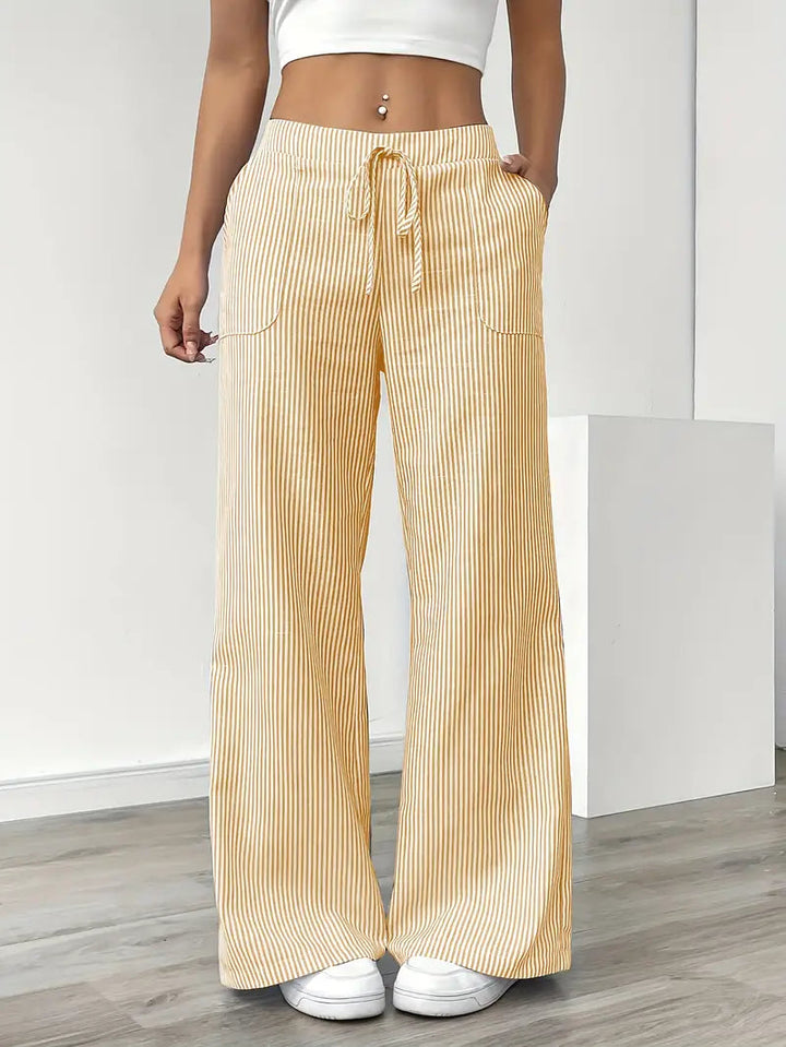 Nuvio™ Elegant Striped Pant With Pockets