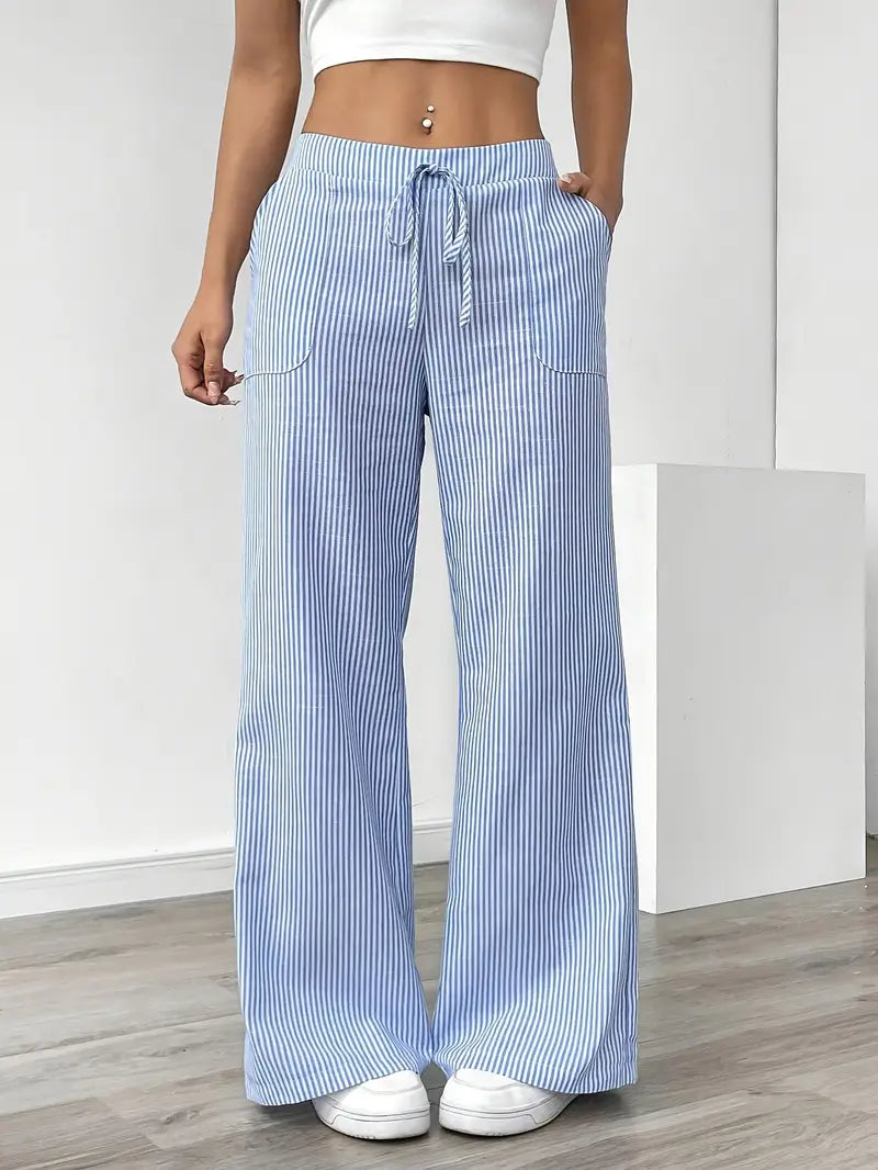 Nuvio™ Elegant Striped Pant With Pockets
