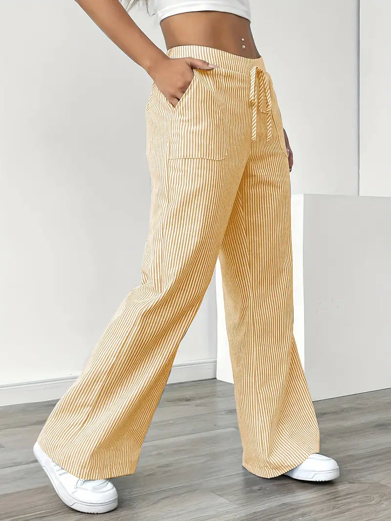 Nuvio™ Elegant Striped Pant With Pockets