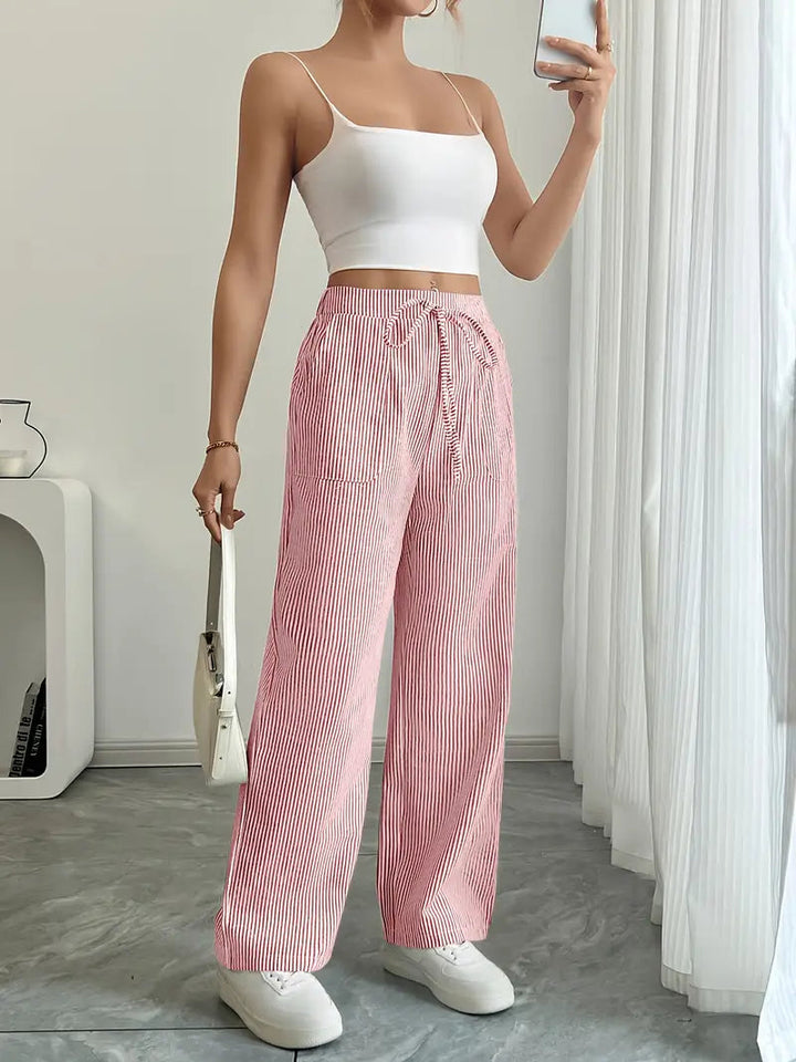 Nuvio™ Elegant Striped Pant With Pockets