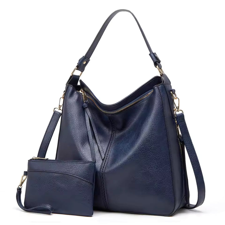 Nuvio™ Elegant leather bag with large capacity and side pockets