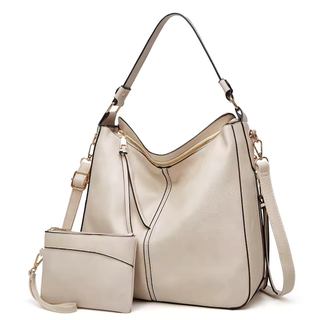 Nuvio™ Elegant leather bag with large capacity and side pockets