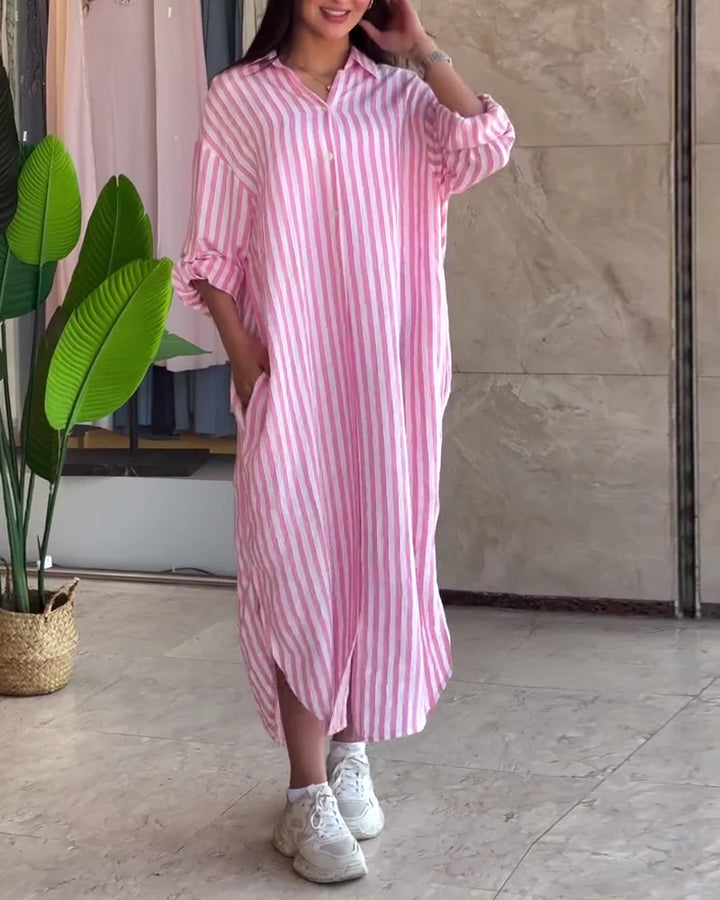 Nuvio™ Loose Fit Striped Dress