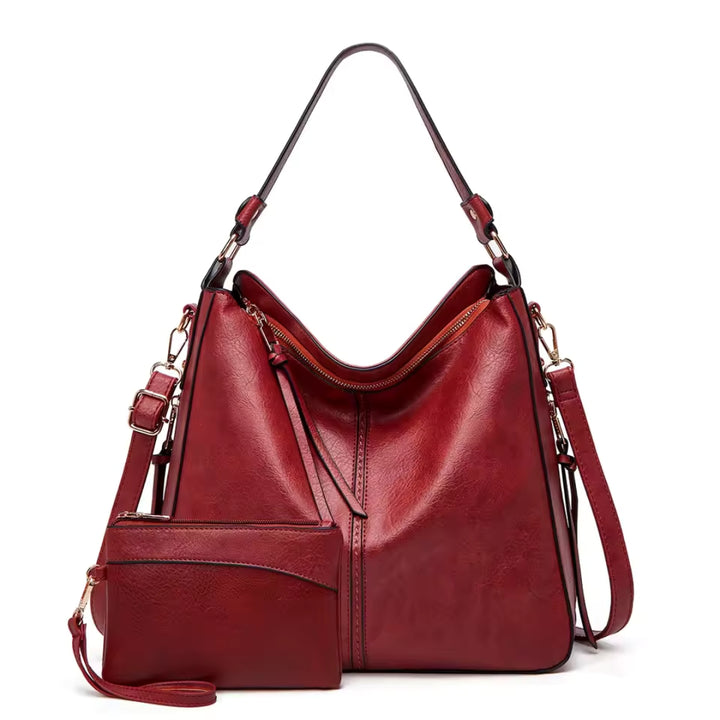 Nuvio™ Elegant leather bag with large capacity and side pockets
