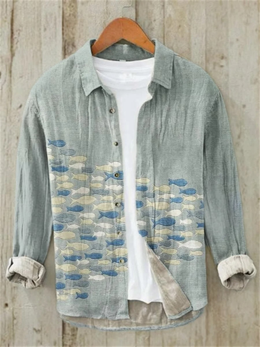 Nuvio™ Long Sleeve Linen Shirt