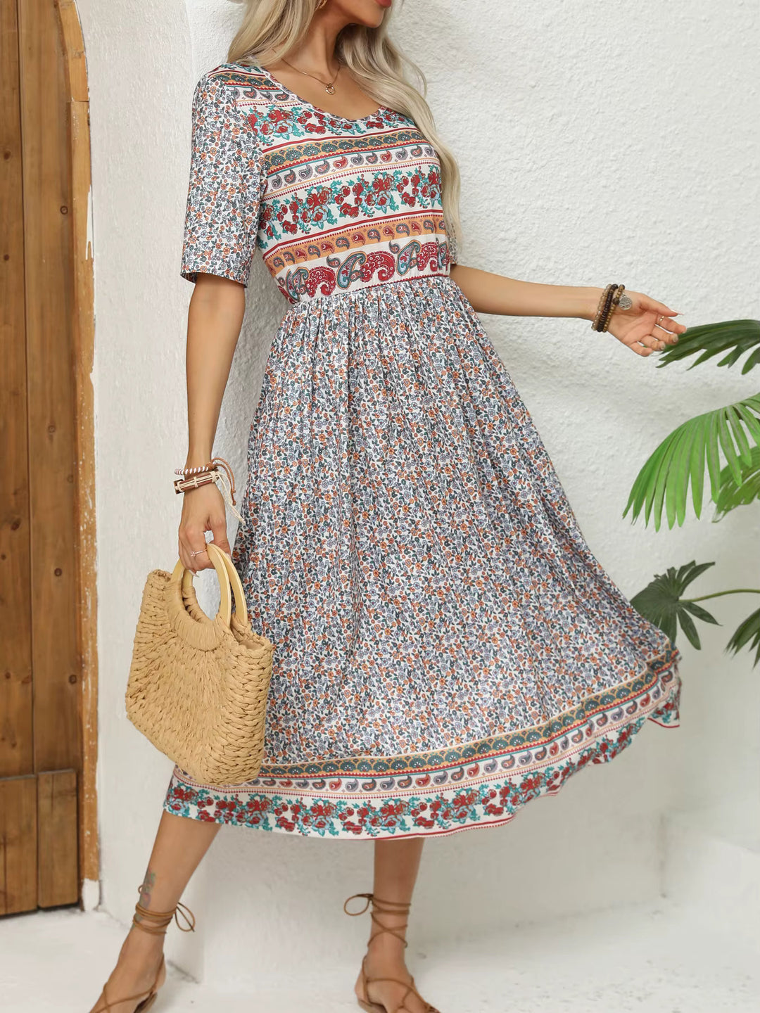 Nuvio™ Breezy Bohemian Print Dress
