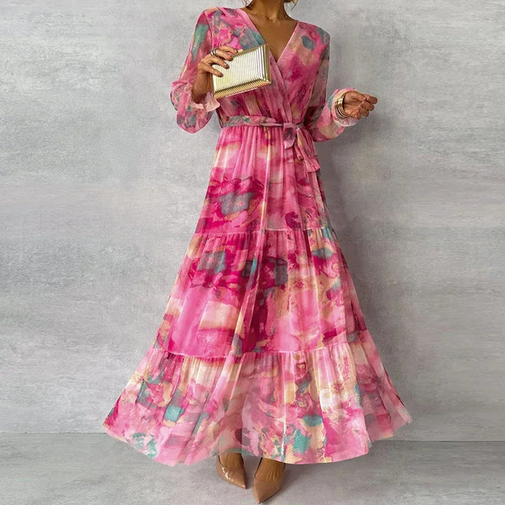 Nuvio™ Elegant Floral Handmade Dress