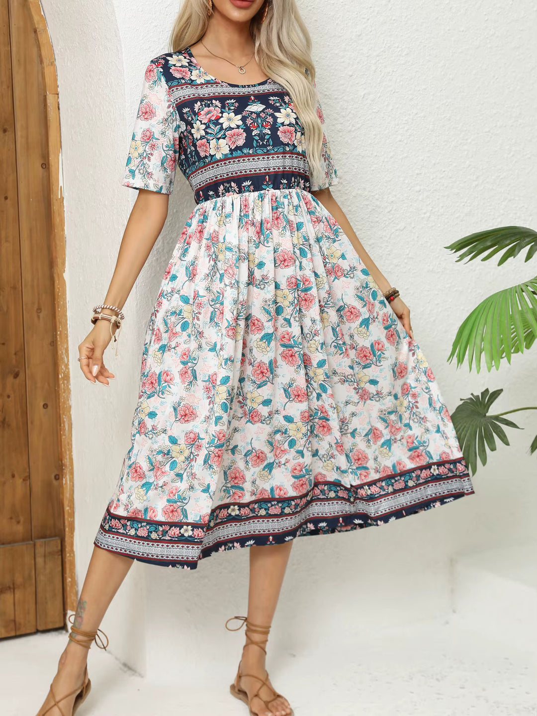 Nuvio™ Breezy Bohemian Print Dress