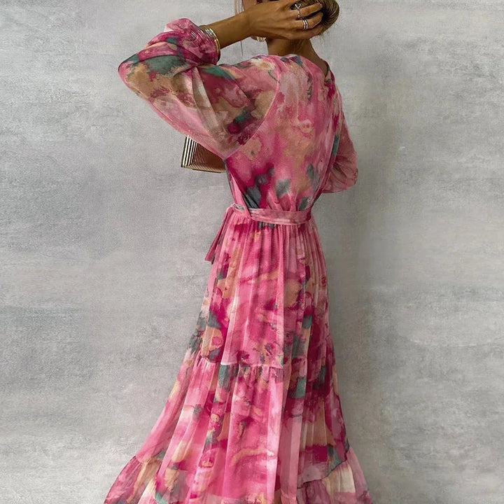 Nuvio™ Elegant Floral Handmade Dress