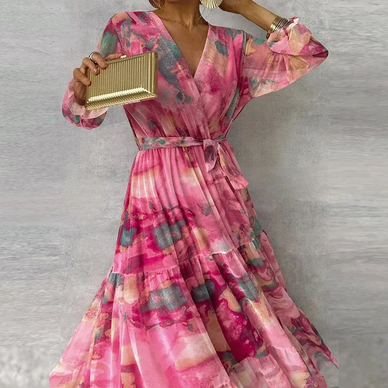 Nuvio™ Elegant Floral Handmade Dress
