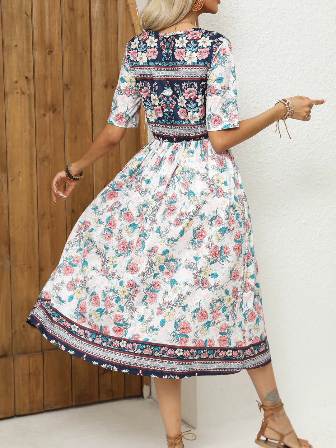 Nuvio™ Breezy Bohemian Print Dress