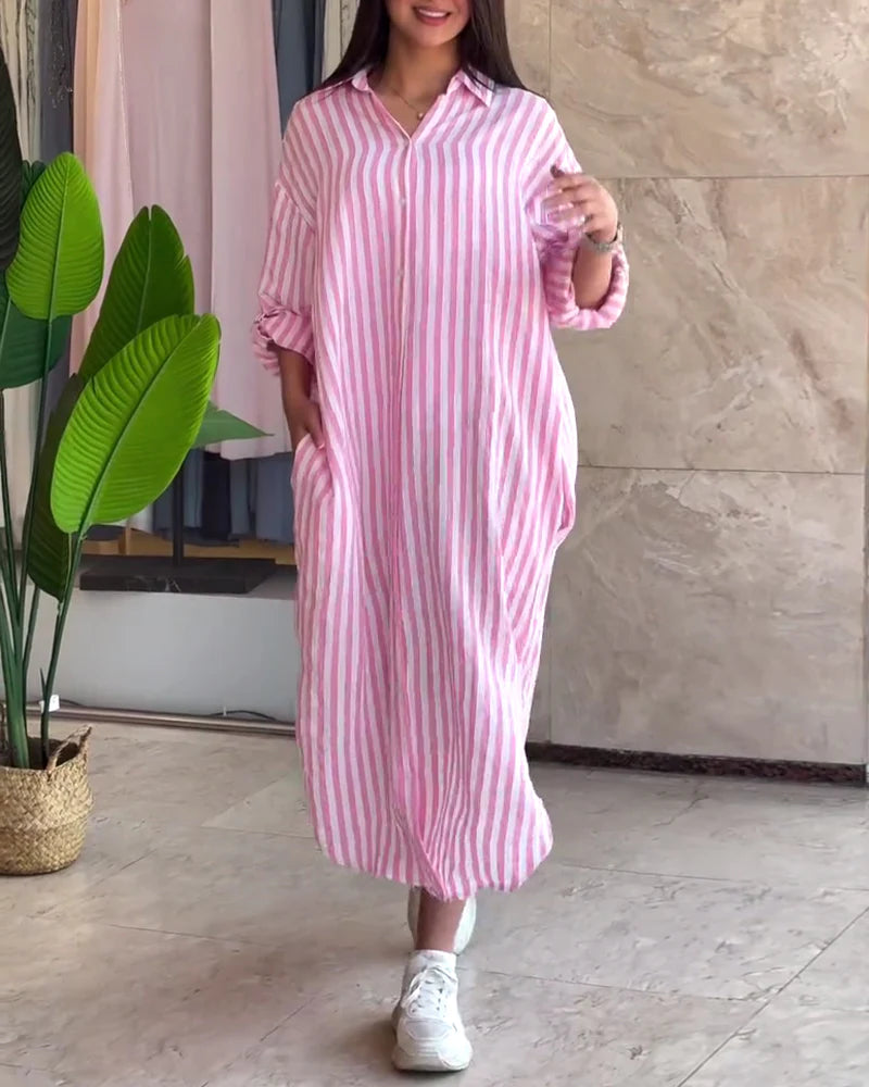 Nuvio™ Loose Fit Striped Dress